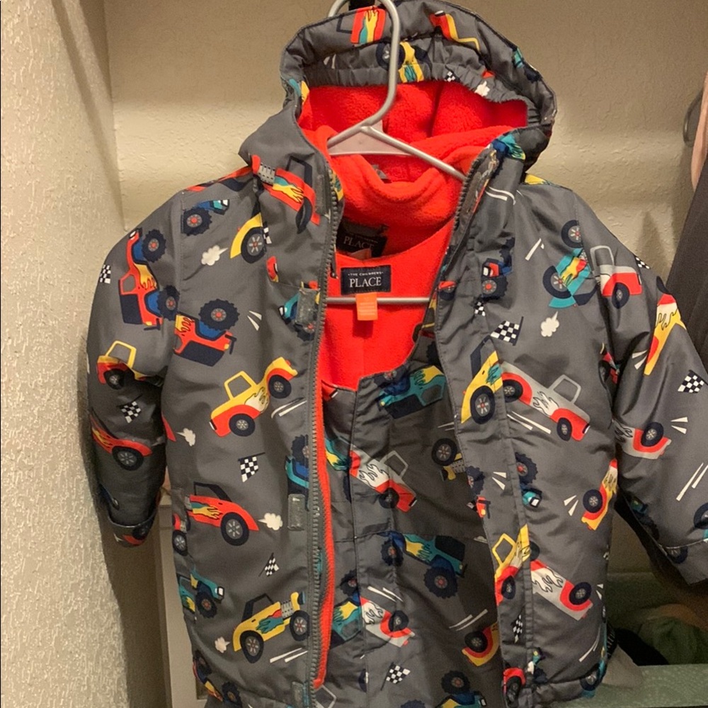 The Children's Place Construction Toy Set and Carter’s Heavyweight Snowsuit set